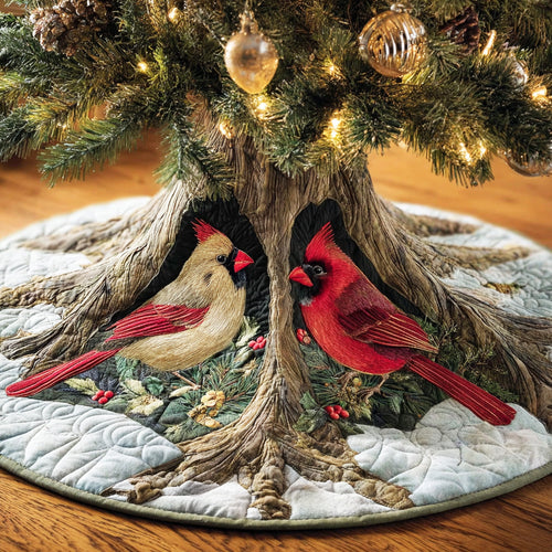 Scarlet Branch Peace Christmas Quilted Tree Skirt NCU0NTD1056