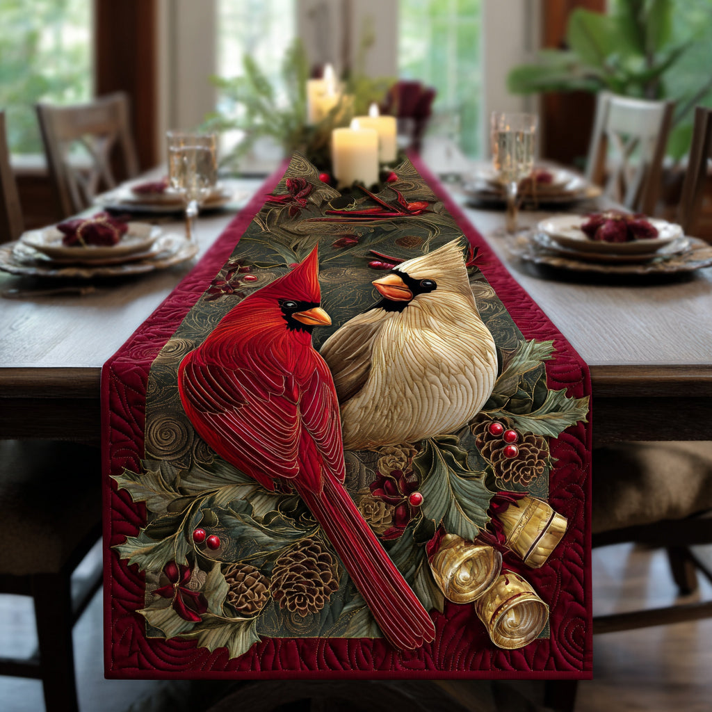 Scarlet Companions Quilted Table Runner NCU0DV1185