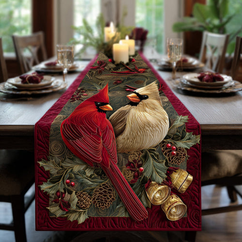 Scarlet Companions Quilted Table Runner NCU0DV1185