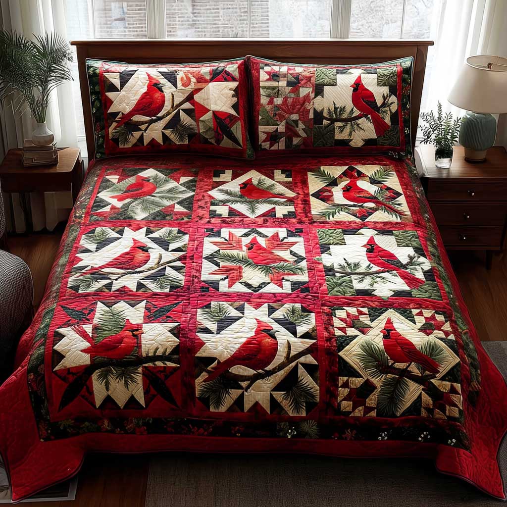 Scarlet Nest Serenity 3-Piece Quilted Bedding Set NCU0HTT083