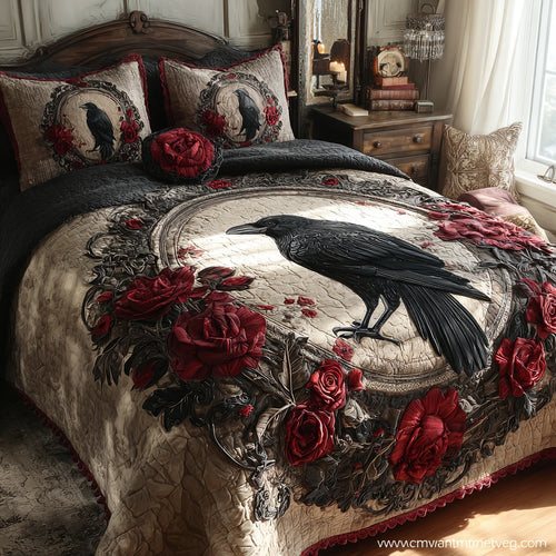Scarlet Raven 3-Piece Quilted Bedding Set NCU0PVL930