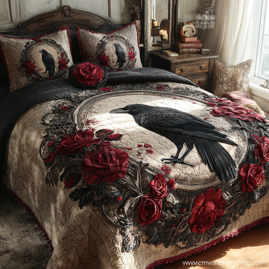Scarlet Raven 3-Piece Quilted Bedding Set NCU0PVL930