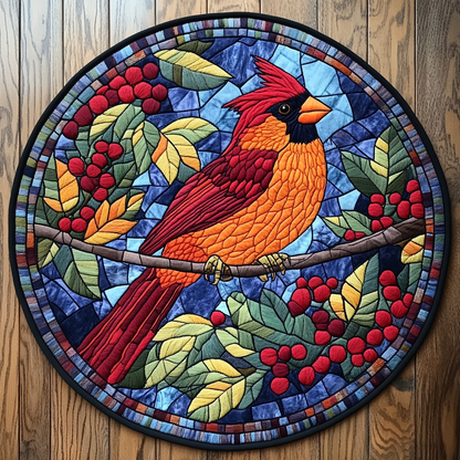 Scarlet Skies Quilted Round Mat NCU0DK1078