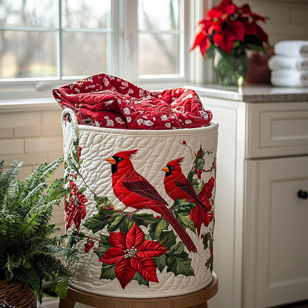 Scarlet Song Quilted Laundry Basket NCU0DV812