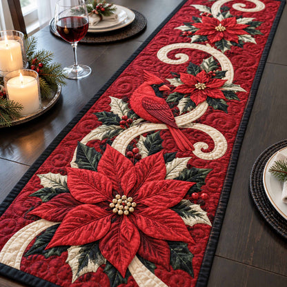 Scarlet Visitor Quilted Table Runner NCU0NTD2348