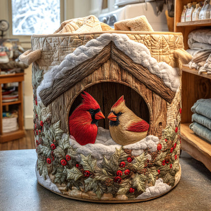 Scarlet Whispers Quilted Laundry Basket NCU0NTV656