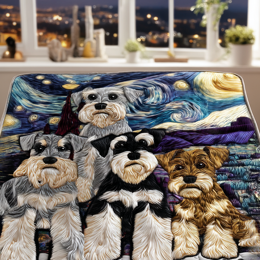 Schnauzer Spirit Quilted Washer and Dryer Cover NCU0DV1089