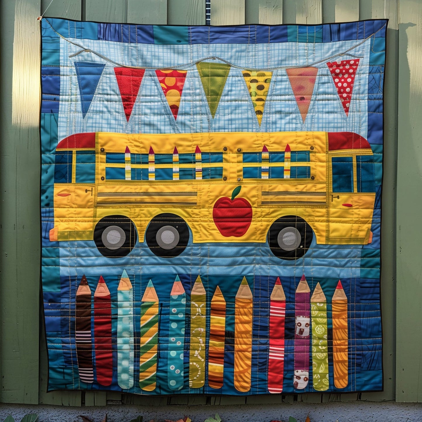 School Day Colors Quilted Blanket NCU0TL804