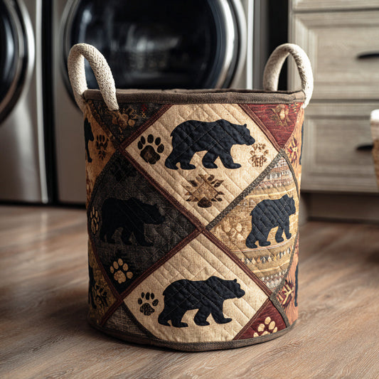 Scout Bear Quilted Laundry Basket NCU0NTD1192