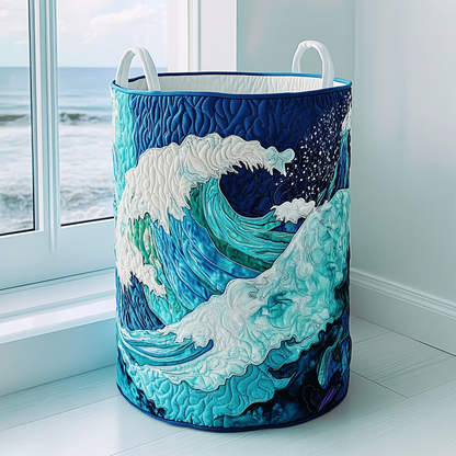 Sea Crest Quilted Laundry Basket NCU0DDK863