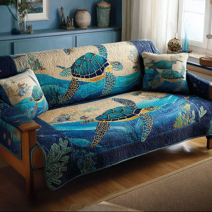 Sea Harmony Quilted Sofa Cover NCU0NTD1388