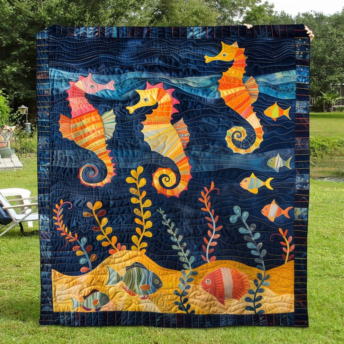 Sea Jewel Quilted Blanket NCU0TH1243