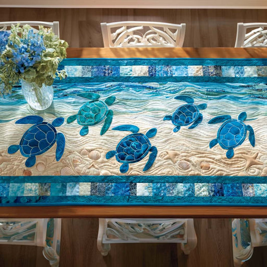 Sea Journey Quilted Table Runner NCU0NNT1743