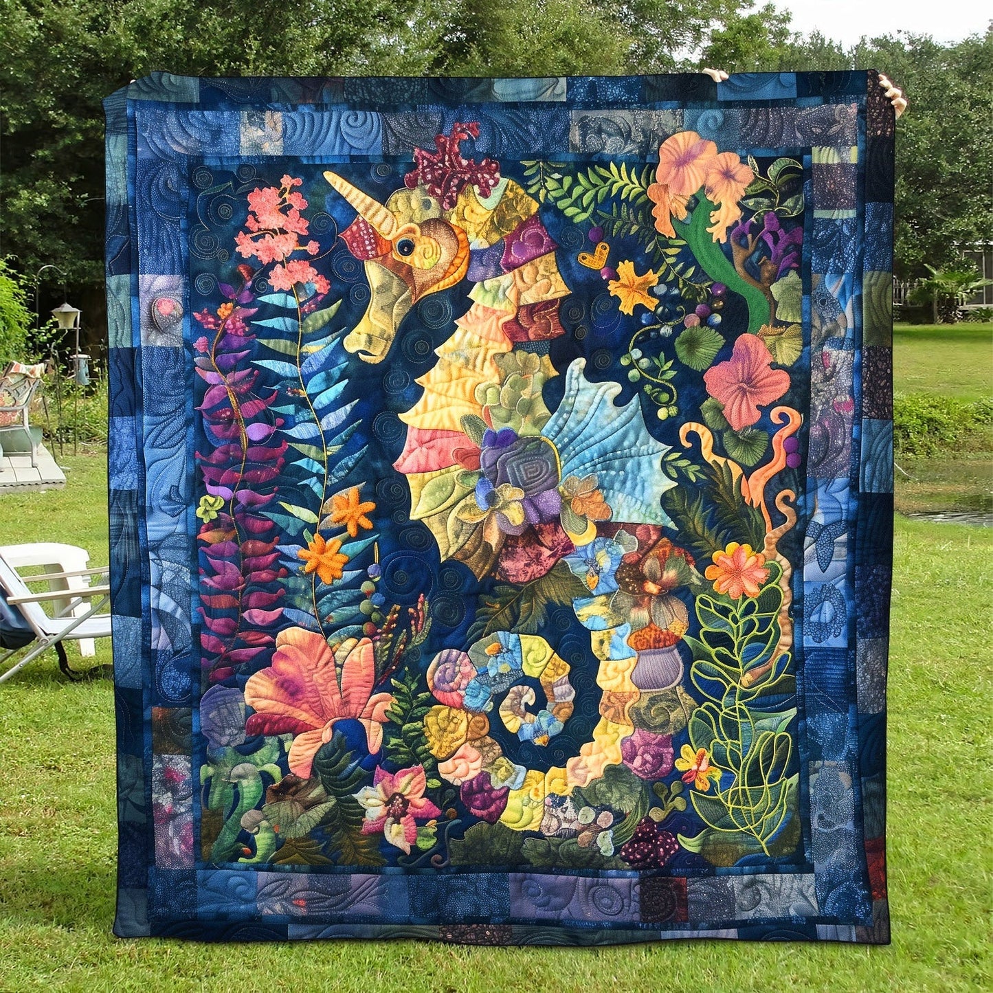 Sea Spirits Quilted Blanket NCU0TH1251