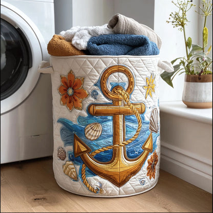 Sea Star Charm Quilted Laundry Basket NCU0PTT911