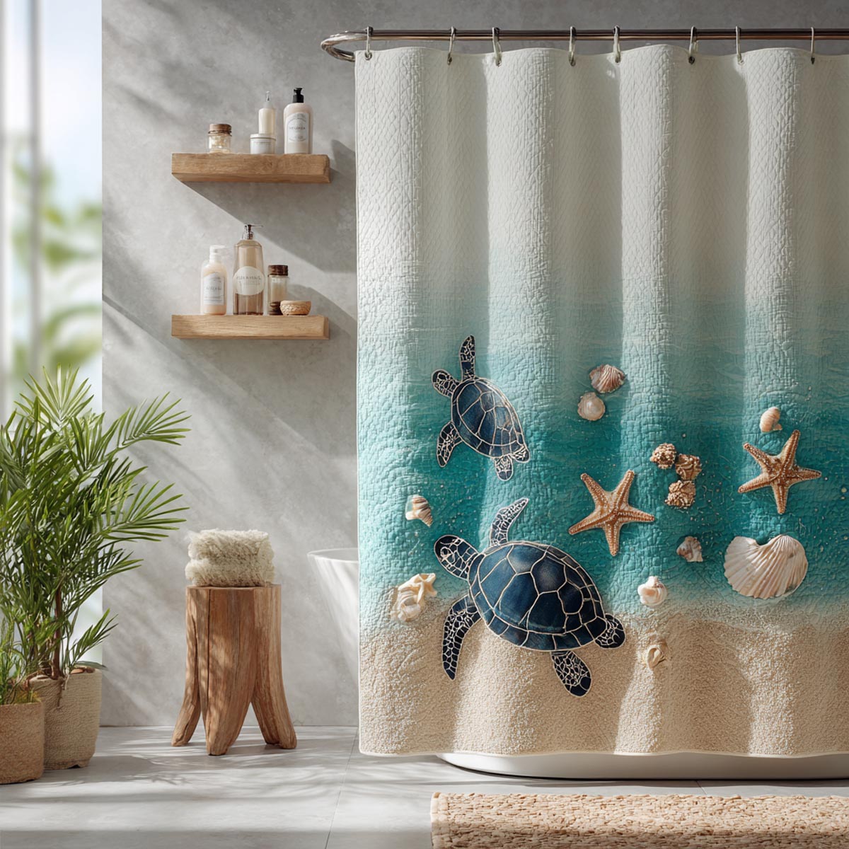 Sea Turtle Shower Curtain NCU0DV1853