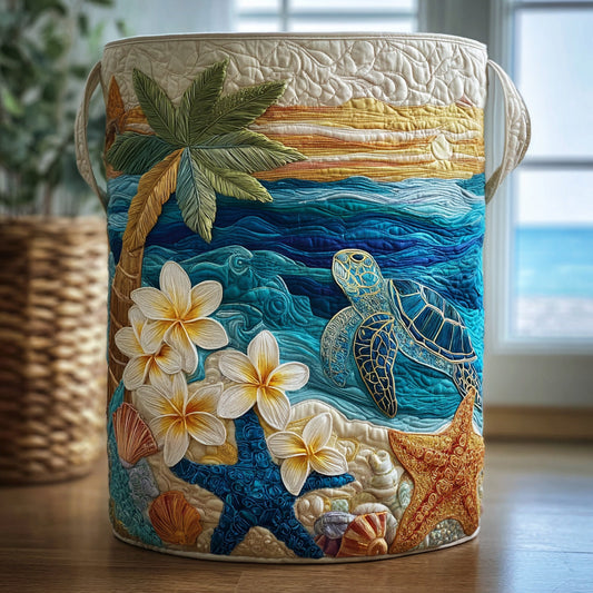 Sea Wanderer Quilted Laundry Basket NCU0PVL633