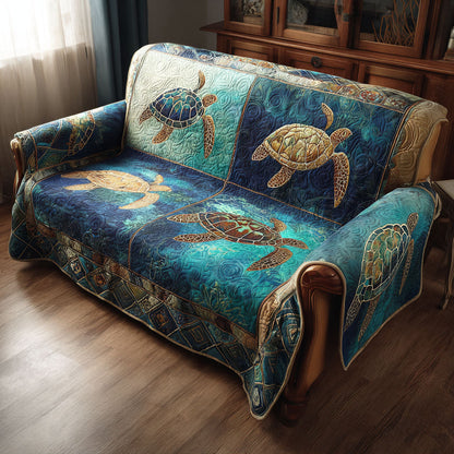 Sea Wanderer Quilted Sofa Cover NCU0NTD1382