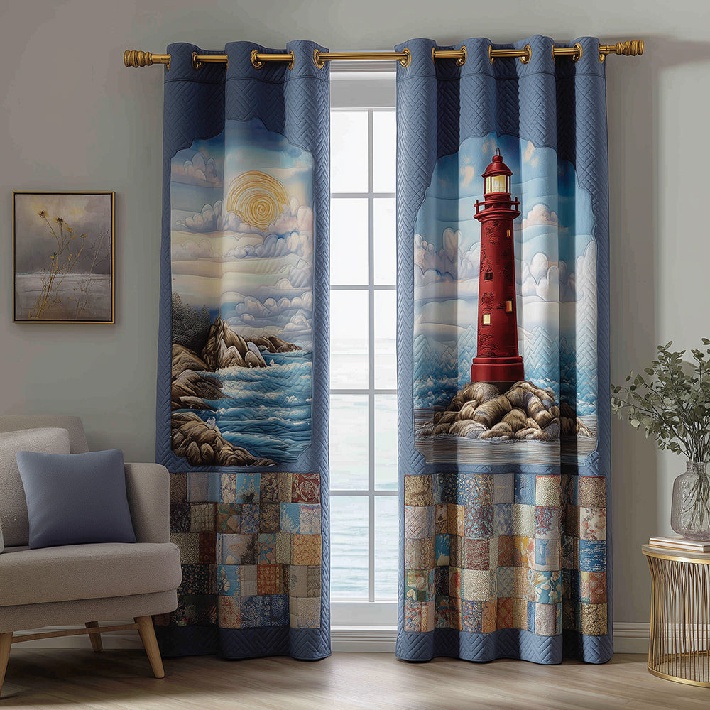 Seabreeze Awakening Quilted Curtains NCU0TH3891