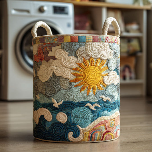 Seabreeze Sun Quilted Laundry Basket NCU0NTV013