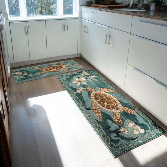 Seafoam Trails Kitchen Area Rug NCU0PT10166