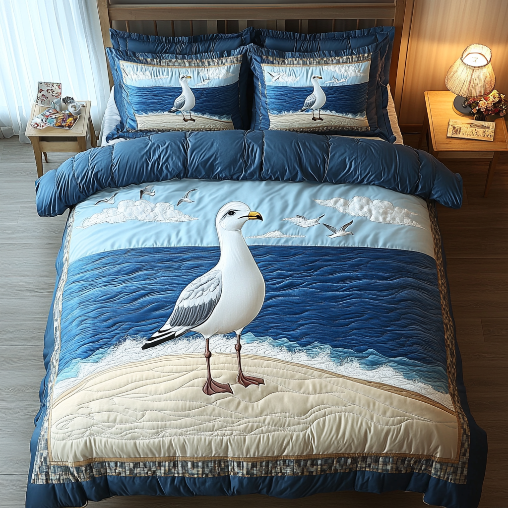 Seagull Perch Duvet Cover Set NCU0DDK306