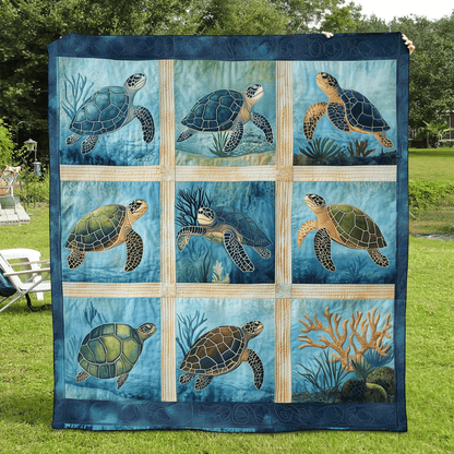 Seashore Serenity Quilted Blanket NCU0TL1036