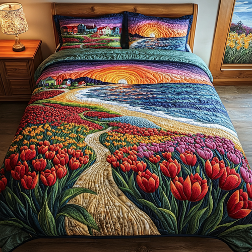 Seaside Petals Duvet Cover Set NCU0DV342