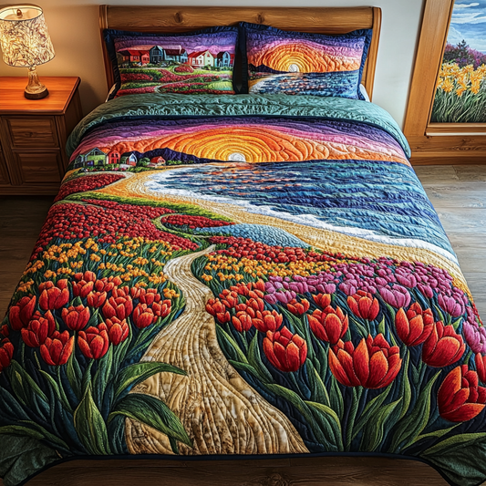 Seaside Petals Duvet Cover Set NCU0DV342