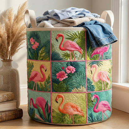 Seaside Serenity Quilted Laundry Basket NCU0NNT2985
