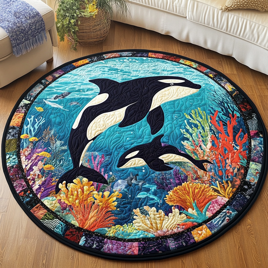 Seaside Serenity Quilted Round Mat NCU0DK1140