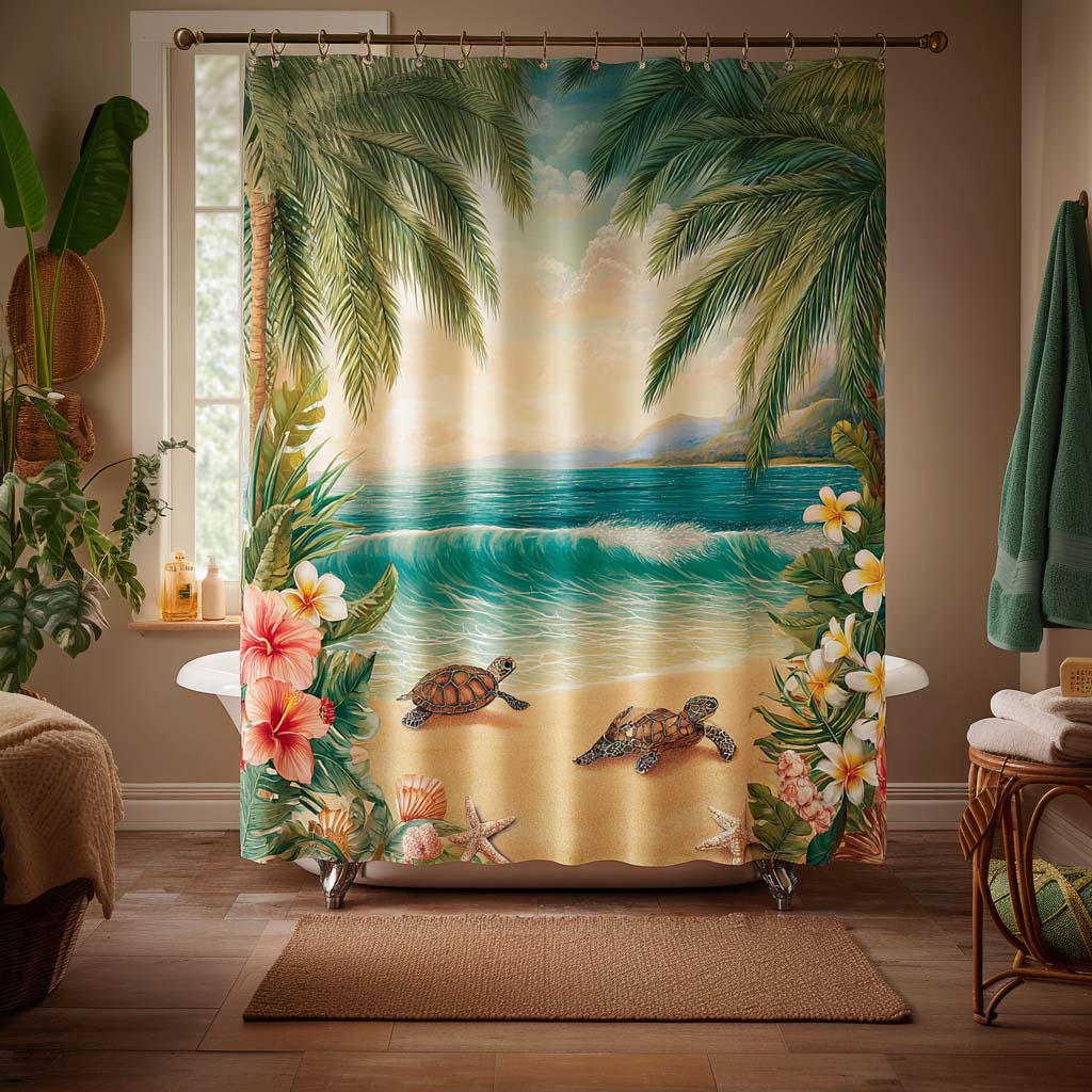 Seaside Serenity Shower Curtain NCU0DQQ0386