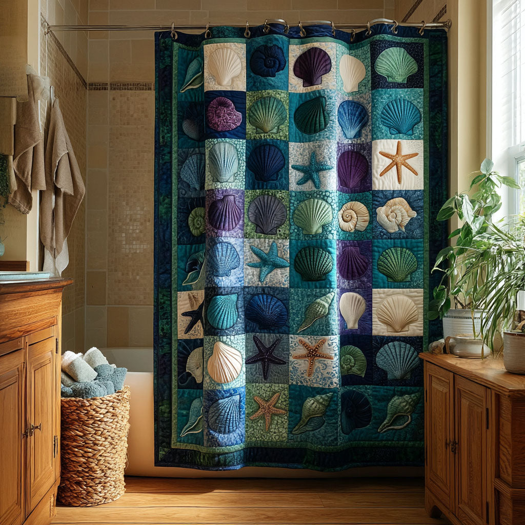 Seaside Shells Shower Curtain NCU0DDK2500