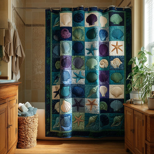 Seaside Shells Shower Curtain NCU0DDK2500