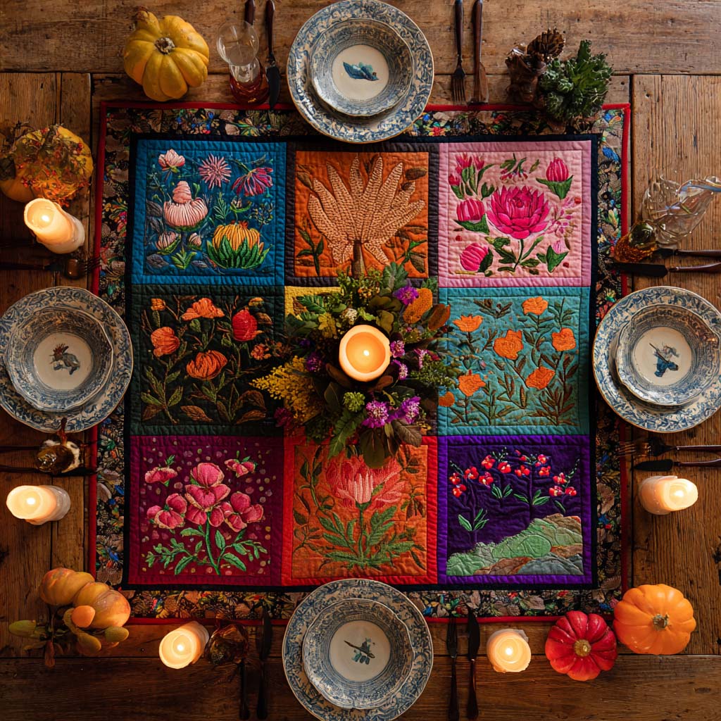 Seasonal Splendor Quilted Table Topper NCU0PTT1498
