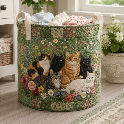 Secret Garden Naptime Quilted Laundry Basket NCU0DV2342