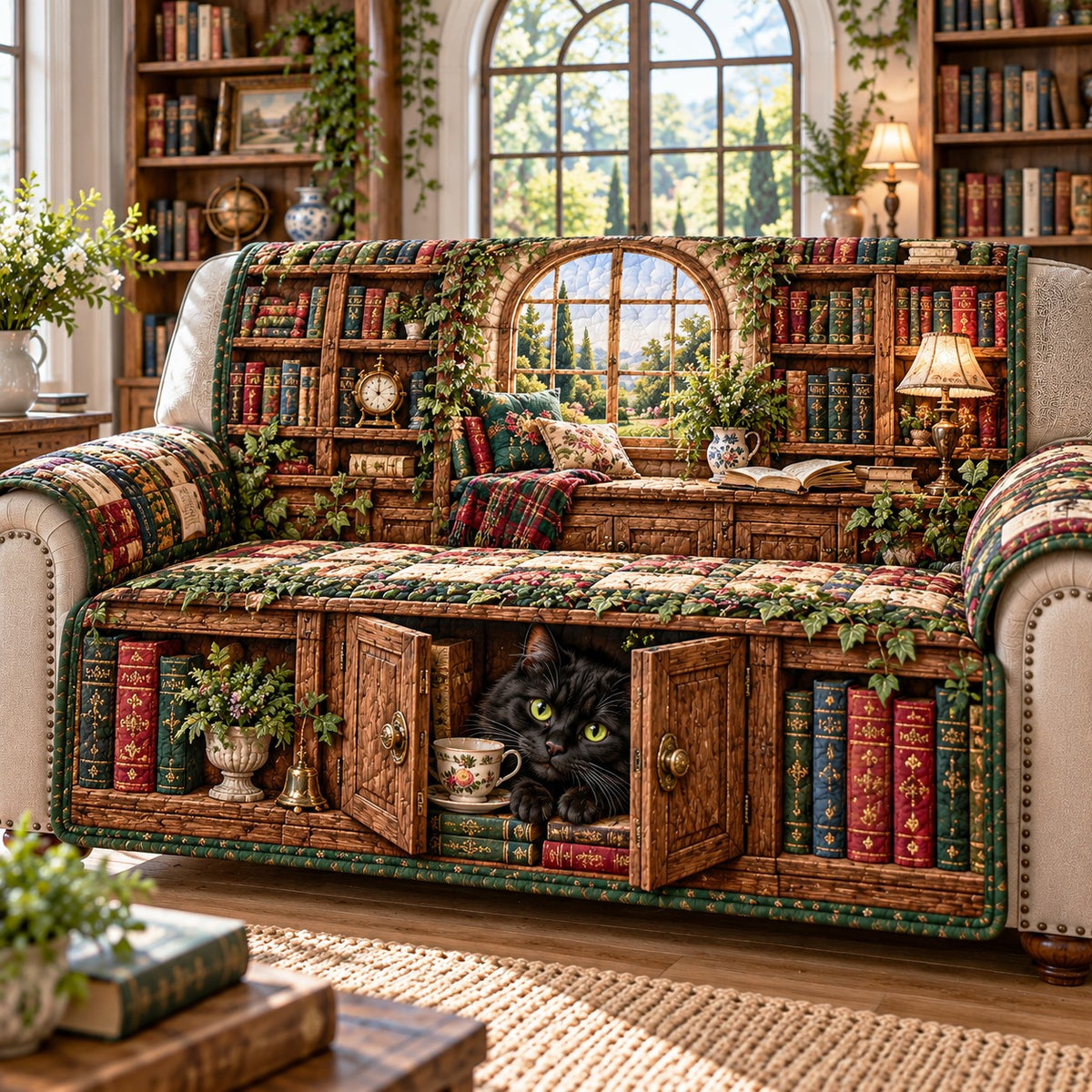 Secret Cabinet Quilted Sofa Cover NCU0NTD2416