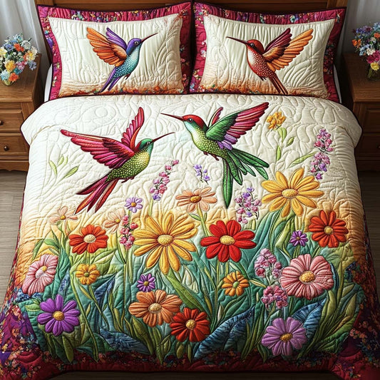 Secret Garden 3-Piece Quilted Bedding Set NCU0NNT1986