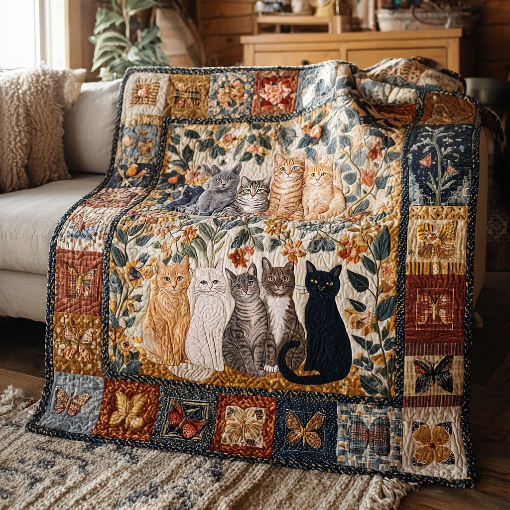 Secret Garden Whiskers Quilted Blanket NCU0PTT3196