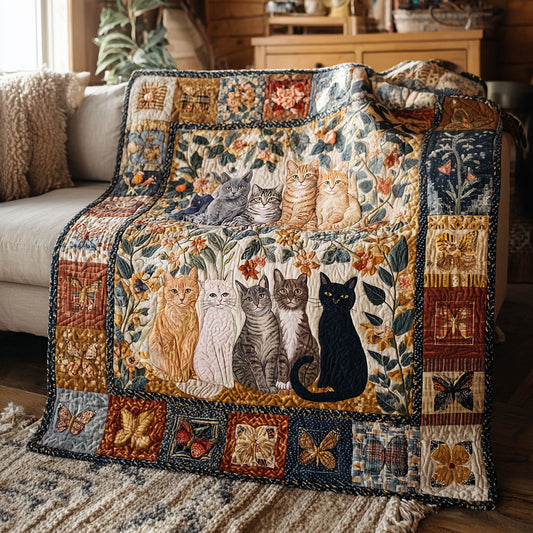 Secret Garden Whiskers Quilted Blanket NCU0PTT3196