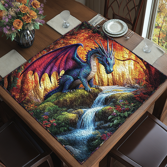 Serene Dragon Quilted Table Topper NCU0DDK572