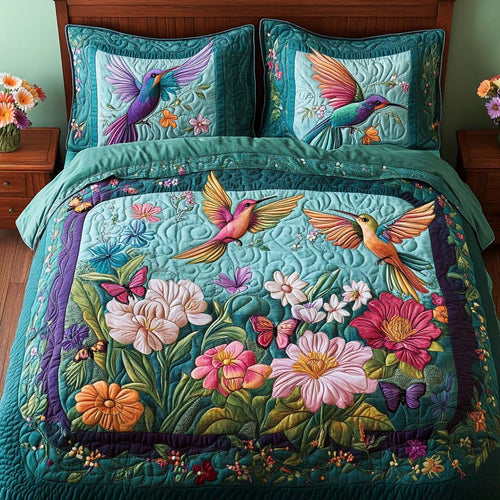 Serene Flight 3-Piece Quilted Bedding Set NCU0NNT1987
