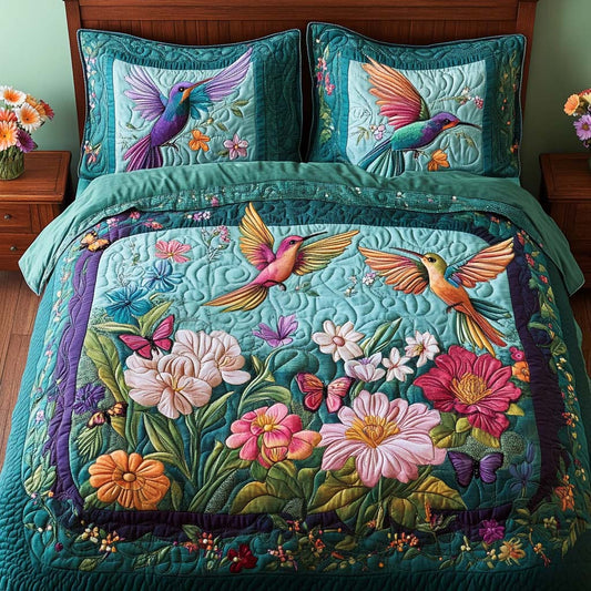 Serene Flight 3-Piece Quilted Bedding Set NCU0NNT1987