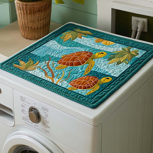 Serene Turtle Trail Quilted Washer and Dryer Cover NCU0NNT1404