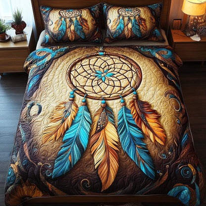 Serenity Dreamcatcher 3-Piece Quilted Bedding Set NCU0NNL038
