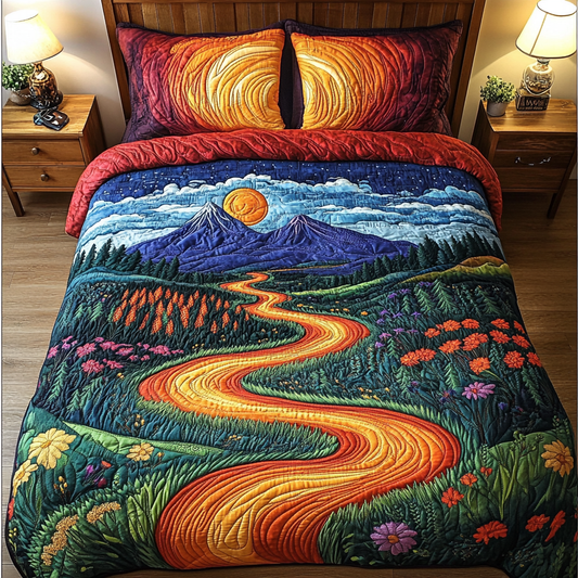 Serenity Falls 3-Piece Quilted Bedding Set NCU0DDK122