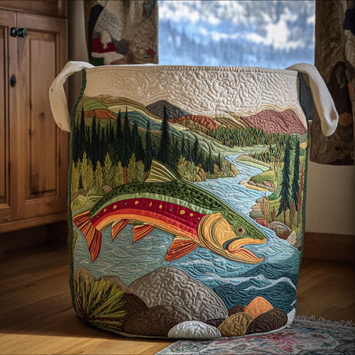 Serenity Run Quilted Laundry Basket NCU0PTT1735