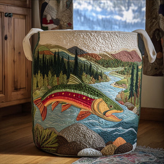 Serenity Run Quilted Laundry Basket NCU0PTT1735