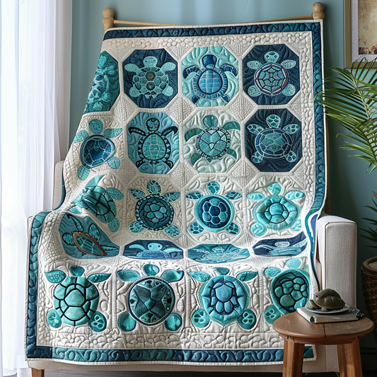 Serenity Turtle Quilted Blanket NCU0DV007