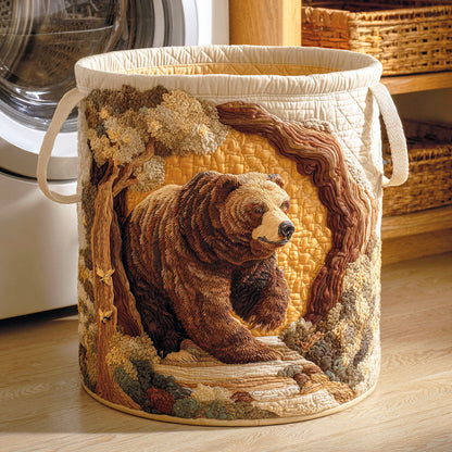 Shadow Bear Quilted Laundry Basket NCU0NTD403
